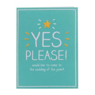 Wedding Of The Year Accept Small RSVP Card