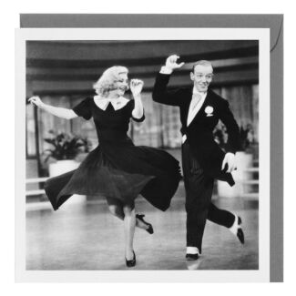 Holy Mackerel Black & White ‘Fred Astaire and Ginger Rogers’ Greetings Card