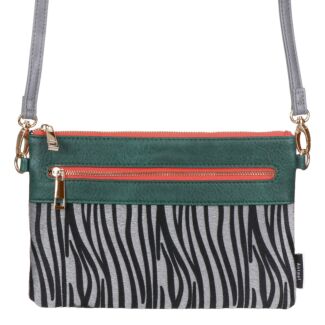 Zebra Animal Print Clutch Bag