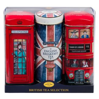 Best of British Set of 3 Tins Tea Gift Set
