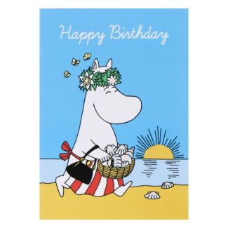 ‘Moominmama at the Beach’ Happy Birthday Card