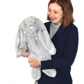 Bashful Silver Bunny Huge