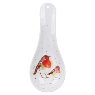 Winter Robins Spoon Rest