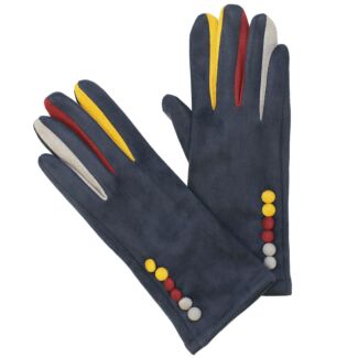Colourful Fingers Navy Boxed Gloves