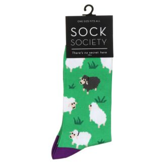 Green Sheep Socks