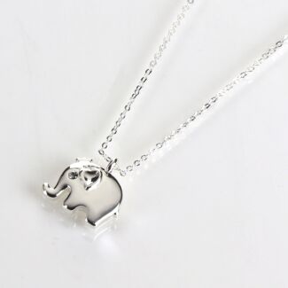 Silver Plated Cute Little Ellie Necklace