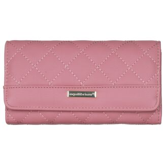 Pink Quilted Large RFID Boxed Purse