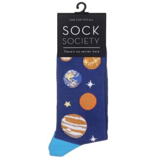 Navy Space Socks