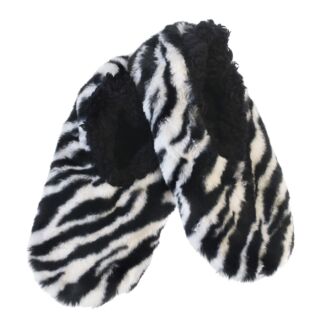 Wild Side Zebra White Women’s Slippers