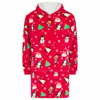 Jolly Christmas Kids Oversized Hoodie Blanket