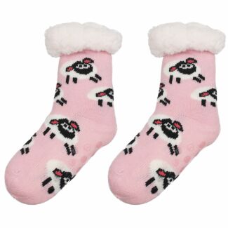 Light Pink Sheep Children’s Slipper Socks