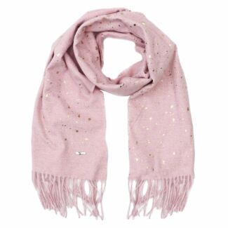 Metallic Splashes Pink Boxed Scarf