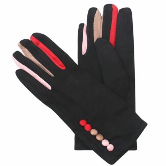 Colourful Fingers Black Women’s Boxed Gloves