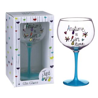 Just Saying ‘Anytime is Gin Time Gin’ Glass