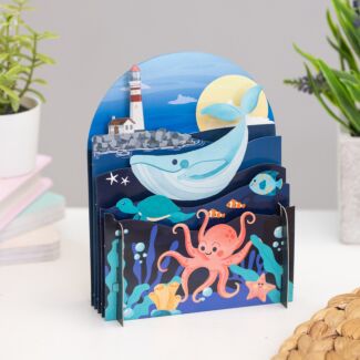 Lighthouse And Sea Creatures 3D Pop Up Card