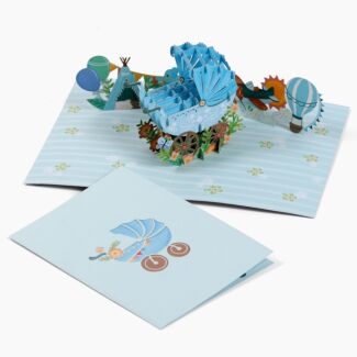 Kirigami ‘Baby Boy’ 3D Pop-up Card