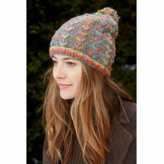 Kylemore Grey Bobble Beanie Hat