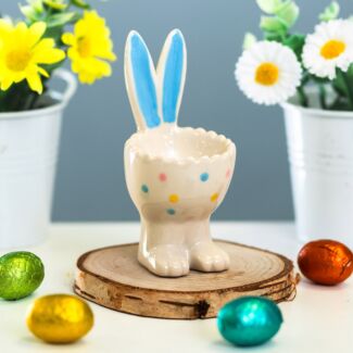 Blue Bunny Spotty Egg Cup