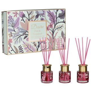 Oud & Bergamot Trio Of Diffusers Set