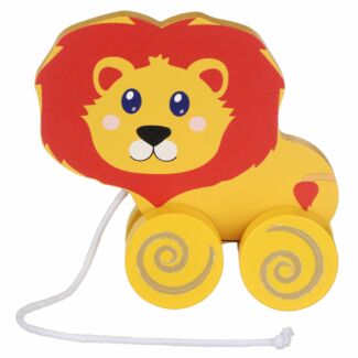 Let’s Learn Pull Along Lion Wooden Toy