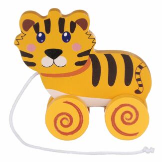 Let’s Learn Pull Along Tiger Wooden Toy