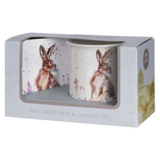 Country Life Hare Mug & Coaster Set