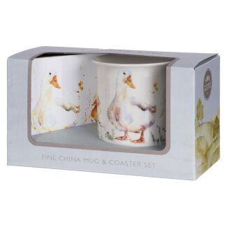 Country Life Duck Mug & Coaster Set