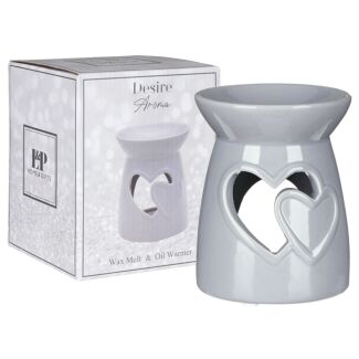 Grey Hearts Wax Melt & Oil Warmer