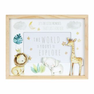 Little Moments Safari 4x6 Wooden Photo Frame 