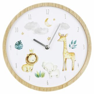 Little Moments Safari 30cm Wall Clock 