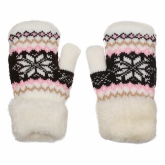 Cozy Cream Fair Isle Children’s Mittens