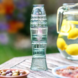 Elements Set of Four Green Stacking Fish Tumblers