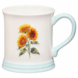 Country Life Sunflower Embossed Tankard Mug