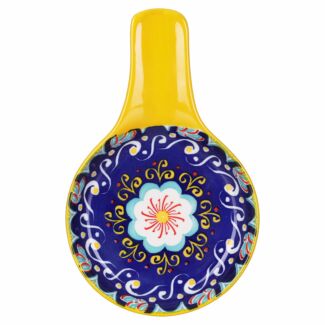 Tuscany Yellow Fine China Spoon Rest