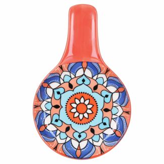 Tuscany Orange Fine China Spoon Rest