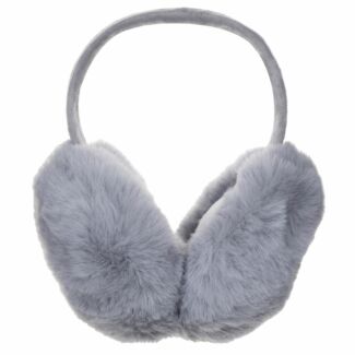 Cozy Grey Fluffy Foldable Ear Muffs