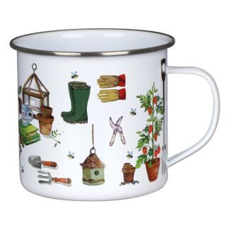 Green Fingers Metal Mug