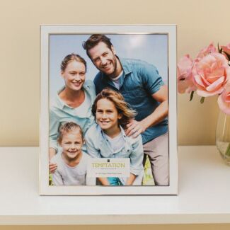 White Edged Photo Frame 10x8