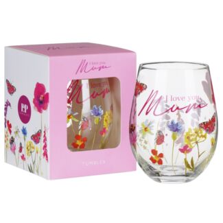 I Love You Mum Stemless Glass 