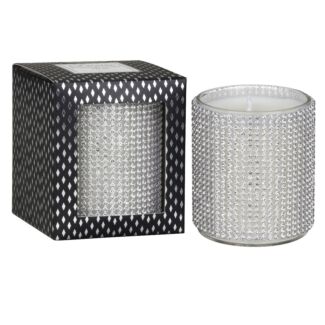 Silver Diamante Pomegranate Noir Soy Candle