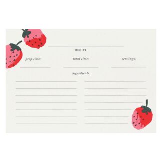 Strawberries Recipe Cards Refills
