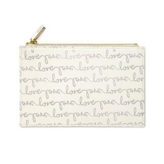 Love Script Bridal Pencil Pouch