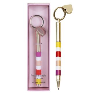 Candy Stripe Key fob Pen