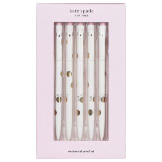 Gold Dot with Script Set of Five Mechanical Pencils