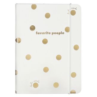 Gold Dot with Script Address Book