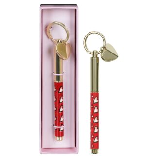 Hearts Key Fob Pen