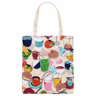 Rise And Shine Canvas Book Tote