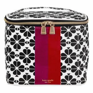 Black Spade Flower Lunch Tote