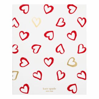 Brushstroke Hearts Concealed Spiral Notebook