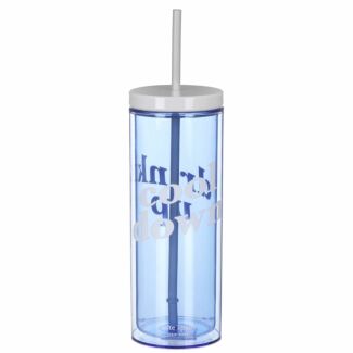 Colourblock ‘Cool Down’ Acrylic Tumbler with Straw